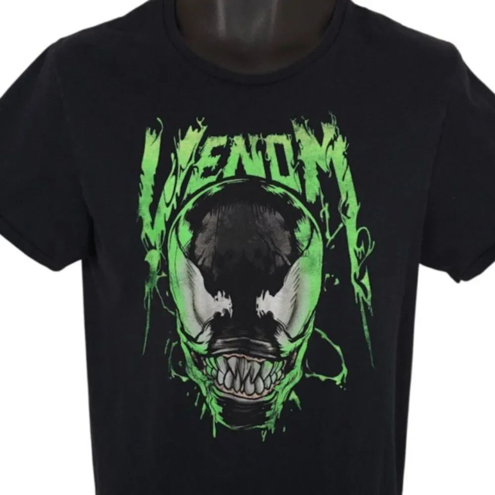 Venom T Shirt Mens Size Medium Black Marvel Comics Spider Man